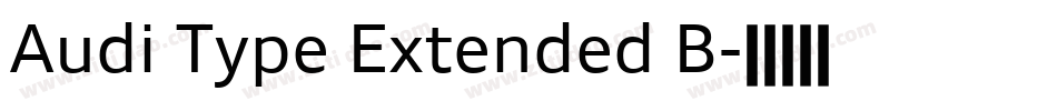 Audi Type Extended B字体转换